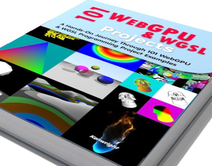 101 WebGPU and WGSL Programming Projects (Paperback) on a shelf