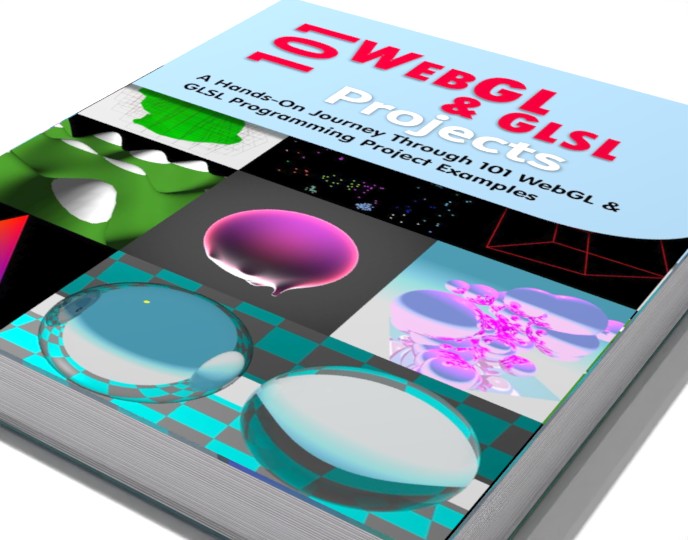 101 WebGL & GLSL Projects (Paperback) on a shelf