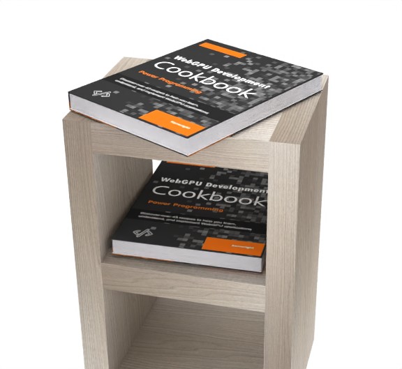 WebGPU Develompent Cookbook on a shelf